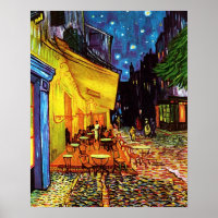 Café' Terrasse à Night par Vincent Van Gogh un imp