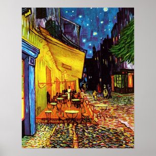 Poster Café' Terrasse à Night par Vincent Van Gogh un imp