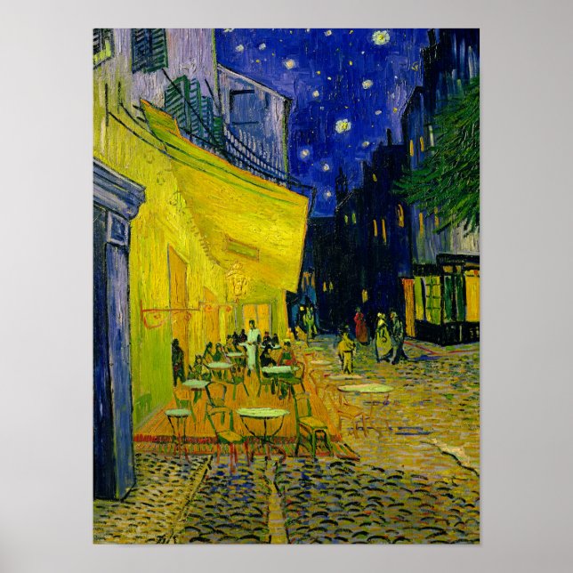 Poster Café Terrasse Arles, Place du Forum, 1888 (Devant)