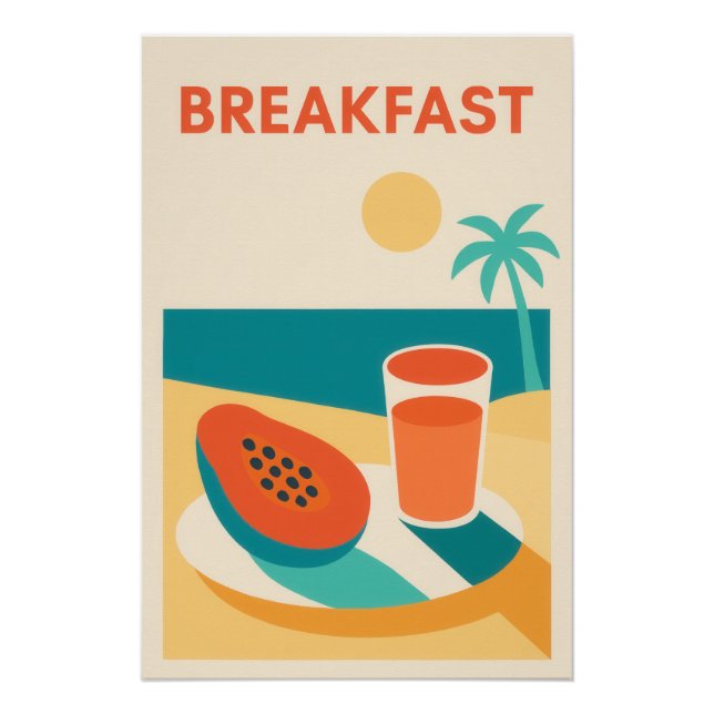 Poster Café tropical (Devant)