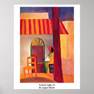 Poster Café Turc (I) D'Août Macke