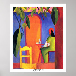 Poster Café Turc (Ii) Par Macke Août