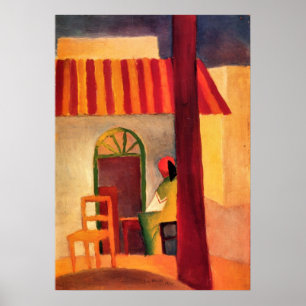 Poster Café turc par August Macke