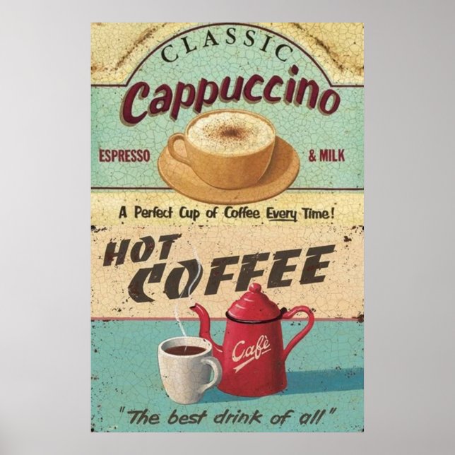 Poster Café vintage (Devant)