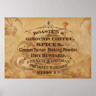 Poster Café vintage