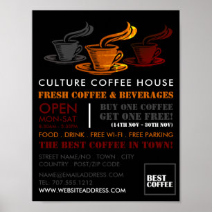 Poster Café vintage, Barista, Café, Café, Café