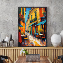 Cafés Colorés et Pavés