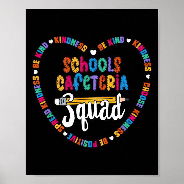 Poster Cafeteria Squad Retour À L'École Joyeux Premier Jo (Devant)
