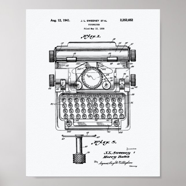 Poster Cahier blanc de 1941 sur l'art des brevets (Devant)