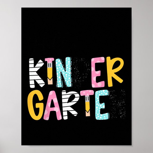 Poster Cahier de crayon de professeur prépa Bonjour mater (Devant)