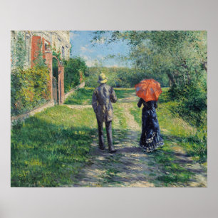 Poster Caillebotte - Chemin 1881