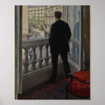 Caillebotte - Jeune homme à sa fenêtre (1876)
