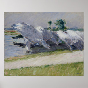 Poster Caillebotte - Linge à sécher