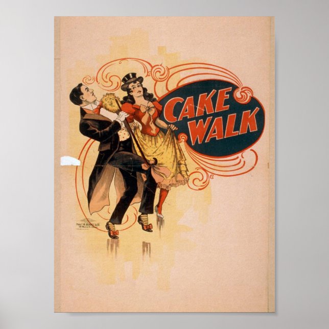 Poster Cake Walk Retro Theatre (Devant)
