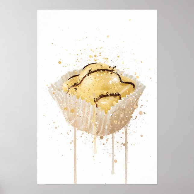 Poster Cake Wall Art Print 'French Fancie Lemon' (Devant)