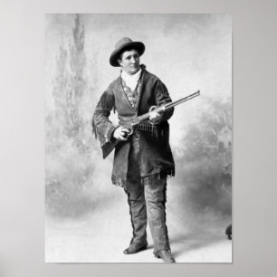 Poster Calamity Jane Holding A Rifle - 1895