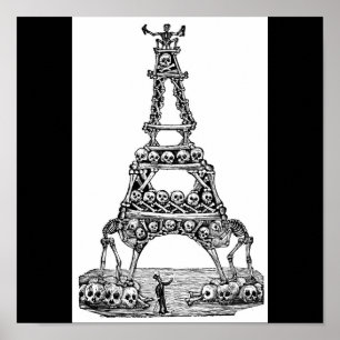 Poster Calavera de la Tour Eiffel vers la fin des années 