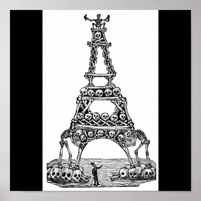 Poster Calavera de la Tour Eiffel vers la fin des années  (Devant)