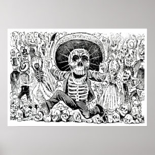 Poster Calavera Oaxaqueña par José Guadalupe Posada 190