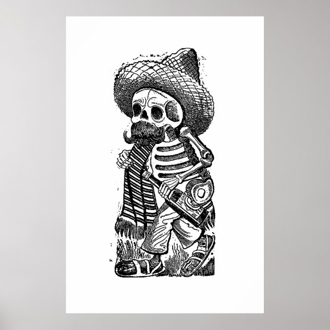 Poster Calaveras From the Heap par José Guadalupe Posada (Devant)
