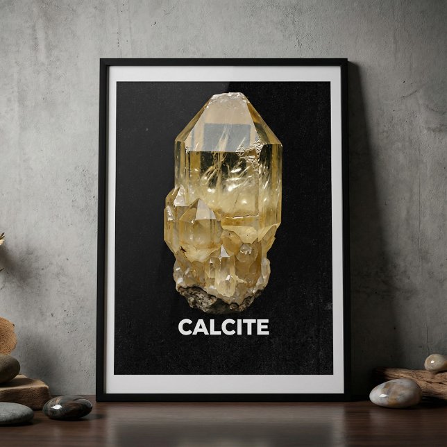 Poster Calcite Cristal Pierre Précieuse (Créateur téléchargé)