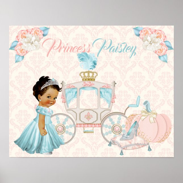 Poster Calèche de conte de fées Princesse Chambre de bébé (Devant)