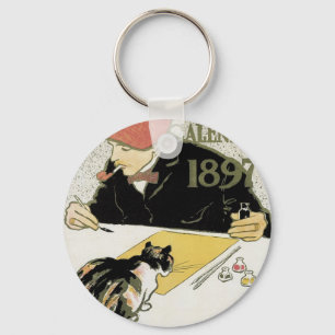 Poster Calendar 1897 Keychain