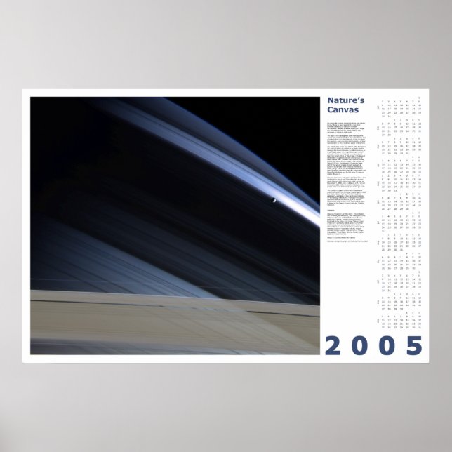 Poster Calendrier 2005 : Toile de la nature (Devant)