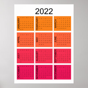 Poster Calendrier 2022