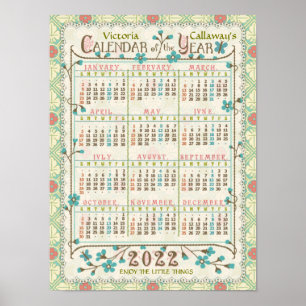 Poster Calendrier 2022 (voir description pour la nouvelle