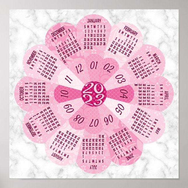 Poster Calendrier 2023 (Voir la description pour la versi (Devant)