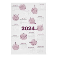Calendrier 2024 pour instructeur Pilates