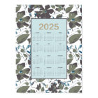 Calendrier 2025 Vert Bleu Clematis Floral
