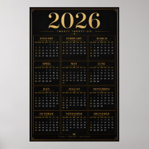 Poster Calendrier 2026