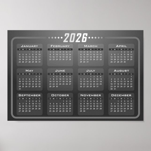 Poster Calendrier 2026  (Devant)