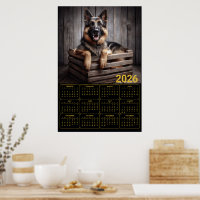 Calendrier 2026 Berger Allemand