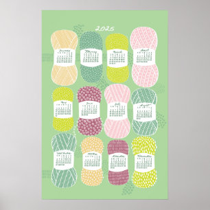 Poster Calendrier 2026 Neo Mint