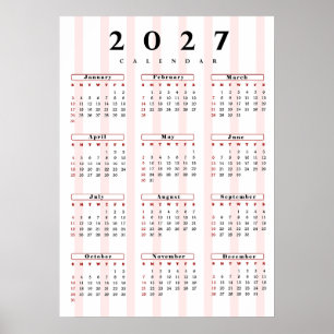 Poster Calendrier 2027