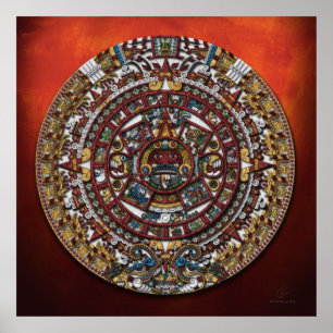Poster Calendrier Aztec