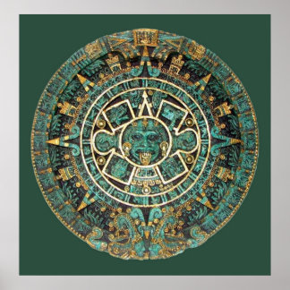 Poster Calendrier AZTEC En Couleur