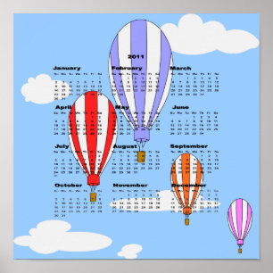 Poster Calendrier Ballons 2011