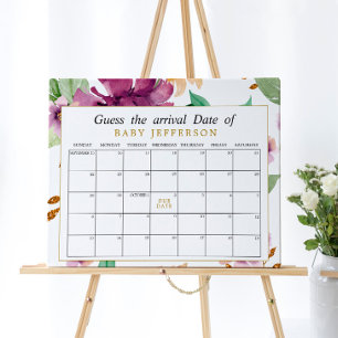 Poster Calendrier de détermination de la date d'accouchem