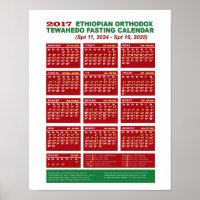 Calendrier de jeûne orthodoxe éthiopien 2017