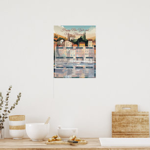 Poster Calendrier de la ville côtière 2024