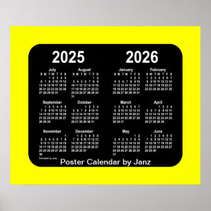 Poster Calendrier de l'année scolaire 2025-2026 du Néon J