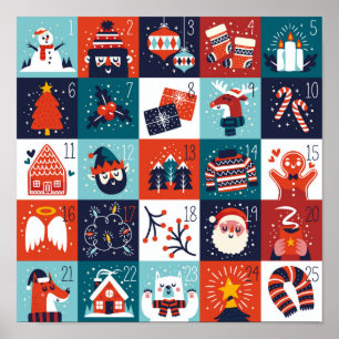Poster Calendrier de l'arrivée