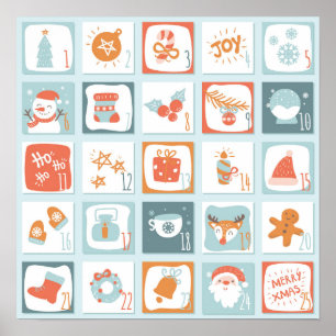 Poster Calendrier de l'Avent