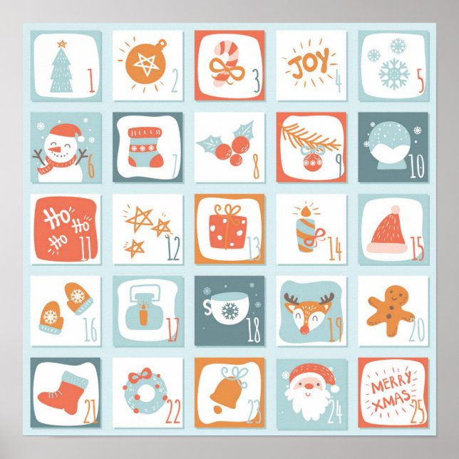 Poster Calendrier de l'Avent (Devant)