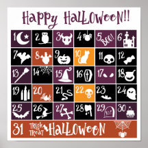Calendrier de l'Avent Halloween