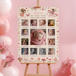 Poster Calendrier de photos du premier anniversaire de la